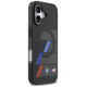 BMW M IML Metal Buttons Tricolor Lines MagSafe Case for iPhone 17 - Black