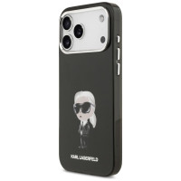 Karl Lagerfeld IML Aquarelle Karl & Logo MagSafe Case for iPhone 17 Pro Max - Black