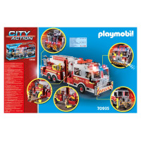 Playmobil Glābšanas transportlīdzekļi: Ugunsdzēsēju mašīna ar  kāpnēm