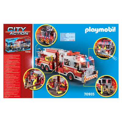 Playmobil Glāb&scaron;anas transportlīdzekļi: Ugunsdzēsēju ma&scaron;īna ar  kāpnēm