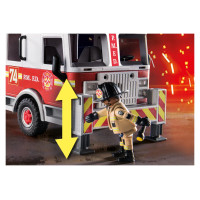 Playmobil Glābšanas transportlīdzekļi: Ugunsdzēsēju mašīna ar  kāpnēm