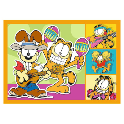 Trefl GARFIELD Pužļu komplekts 4 in 1