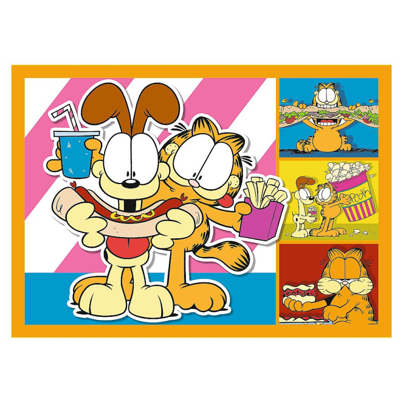Trefl GARFIELD Pužļu komplekts 4 in 1