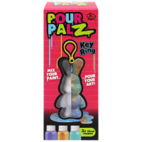 Pour Palz DIY Mini krāsojamais zaķis ar atslēgu piekariņu