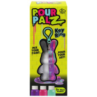 Pour Palz DIY Mini krāsojamais zaķis ar atslēgu piekariņu