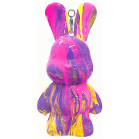 Pour Palz DIY Mini krāsojamais zaķis ar atslēgu piekariņu