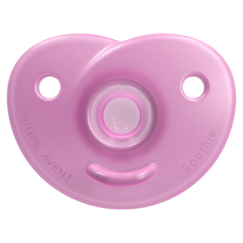 Philips Avent Soothie silikona māneklītis ar silikona vairogu, 0-6M, 2 gab. - SCF099/27