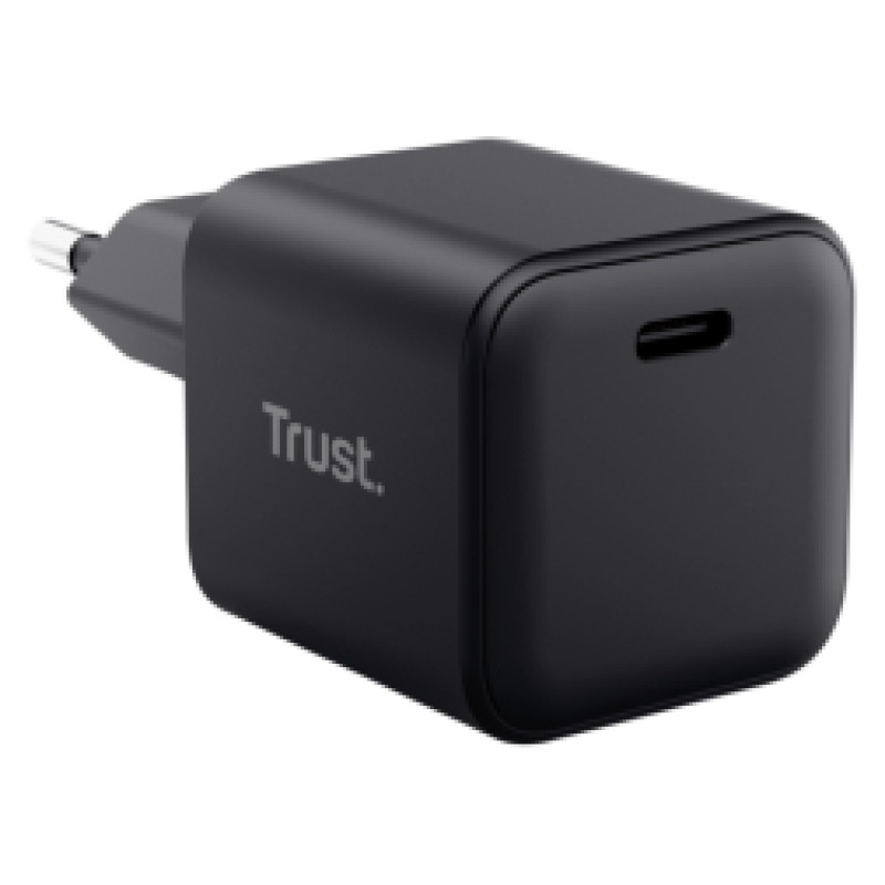 Trust Lādētājs Trust Maxo Ultra-small 65W GaN USB-C Black + 2m cable