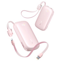 Baseus EnerFill FC21 Qpow 3 Ultra 20000mAh 22.5W Powerbank with Display and Cable Included - Pink
