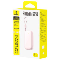 Baseus EnerFill FC21 Qpow 3 Ultra 20000mAh 22.5W Powerbank with Display and Cable Included - Pink