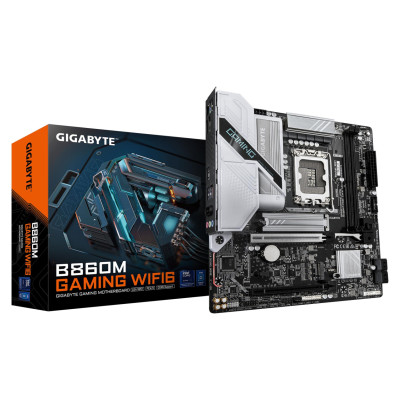 Gigabyte Mainboard|GIGABYTE|Intel B860 Express|LGA1851|Micro-ATX|Memory DDR5|Memory slots 2|B860MGAMINGWIFI6