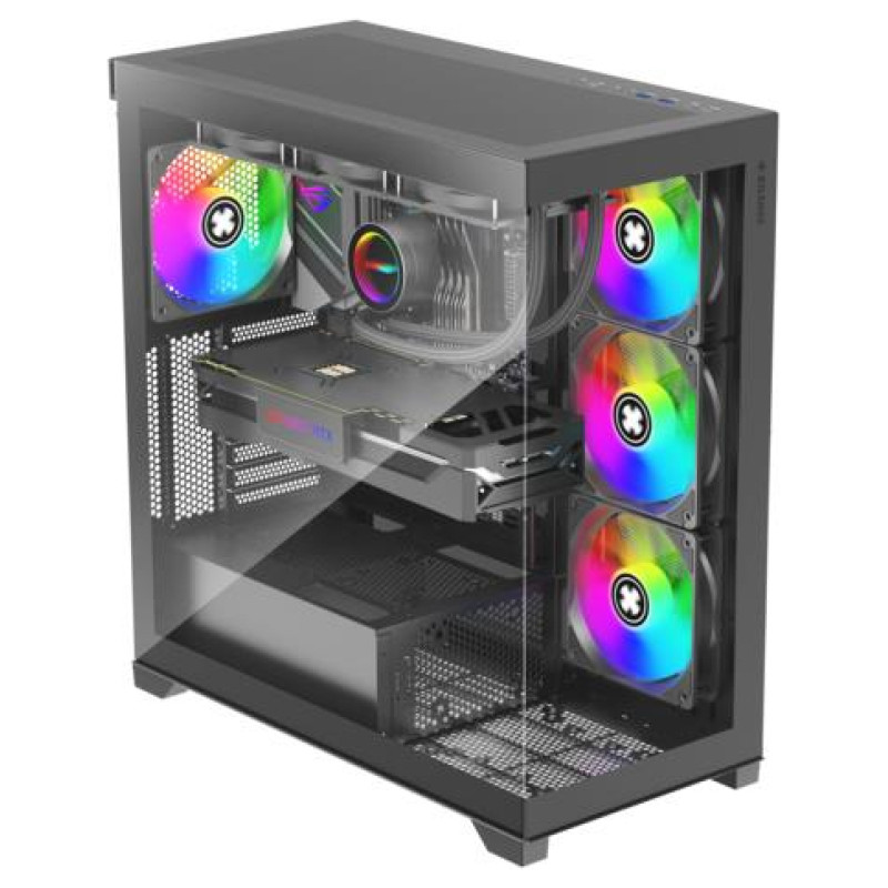 Xilence Case|XILENCE|ATX/micro ATX/Mini-ITX|Black|Midi Tower|PC|X818.ARGB