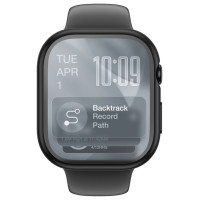 Amazingthing Radix Glass Screen Protector with Case for Apple Watch Series 11 46mm - Black