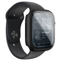 Amazingthing Radix Glass Screen Protector with Case for Apple Watch Series 11 46mm - Black