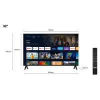 TCL TV Set|TCL|32"|Smart/HD|1366x768|Wireless LAN|Android TV|32S5400A