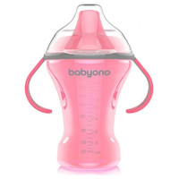 Babyono Krūze ar cieto uzgali 260 ml BabyOno 1457 pink