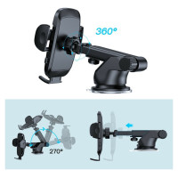 Joyroom [RETURNED ITEM] Joyroom car phone holder with telescopic extendable arm for dashboard and windshield black (JR-ZS259)