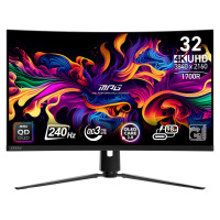 MSI Monitor|MSI|MPG 321CURX QD-OLED|31.5"|Gaming/Curved/4K|Panel QD-OLED|3840x2160|16:9|240 Hz|0.03 ms|MPG321CURXQD-OLED