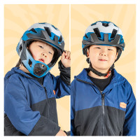 Rockbros TS-61 10110061001 Children's Bike Helmet with Detachable Chin Size S (48-54) - Blue
