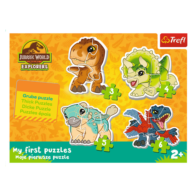 Trefl JURASSIC WORLD Puzle mazuļiem