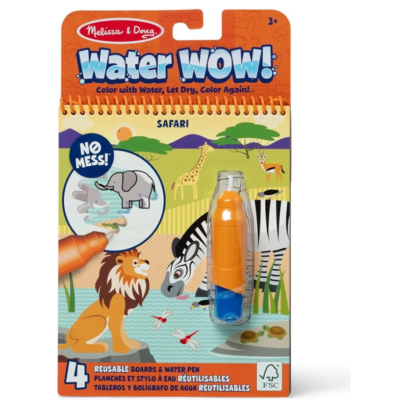 Melissa & Doug Water Wow! Ūdens krāsojamā grāmata &ndash; Džungļi
