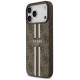 Guess 4G Printed Stripes MagSafe case for iPhone 17 Pro Max - brown