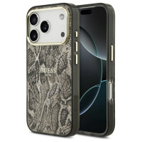 Guess Python Pattern MagSafe Case for iPhone 17 Pro - Brown