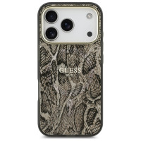 Guess Python Pattern MagSafe Case for iPhone 17 Pro - Brown