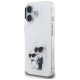 Karl Lagerfeld IML Aquarelle Karl & Choupette & Logo iPhone 16 Case - White