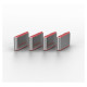 Lindy USB PORT TYPE-C BLOCKER 4PACK/PINK 40425 LINDY