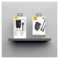 Dudao A26LEU PD 20W GaN USB-C Wall Charger with USB-C to Lightning Cable - Black
