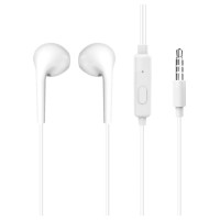 Dudao X10S wired in-ear headphones 3.5mm mini jack 1.15m - white