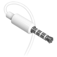 Dudao X10S wired in-ear headphones 3.5mm mini jack 1.15m - white