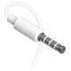 Dudao X10S wired in-ear headphones 3.5mm mini jack 1.15m - white