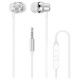 Dudao X10PRO wired headphones, mini jack 3.5mm, in-ear with remote control - white