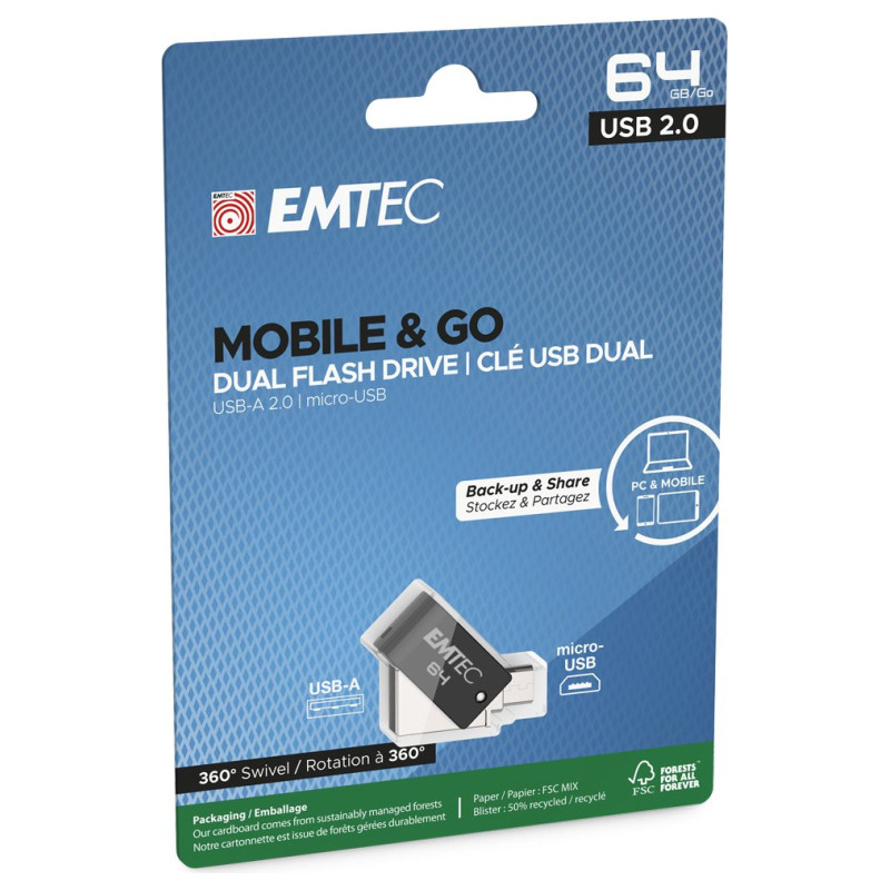 Emtec USB2.0 Mobile & Go T260 64GB