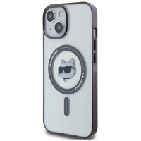 Karl Lagerfeld KLHMP15SHCHNOTK iPhone 15 6.1" transparent hardcase IML Choupette`s Head MagSafe