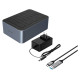 Orico 6646C3-C 4-Drive Docking Station with Offline Clone Function 2.5"/3.5" SATA HDD/SSD - Gray