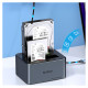 Orico 6646C3-C 4-Drive Docking Station with Offline Clone Function 2.5"/3.5" SATA HDD/SSD - Gray