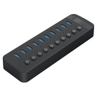 Orico CT2U3-10AB 10x USB-A 3.0 Hub with Switches - Black