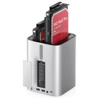 Orico MiniTower Docking Station with Hard Drive Bays for up to 56TB - Silver