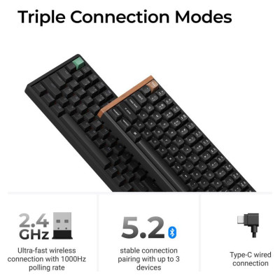 Keychron KEYBOARD WRL K4 HE STANDARD ED/BLACK K4H-J1 KEYCHRON