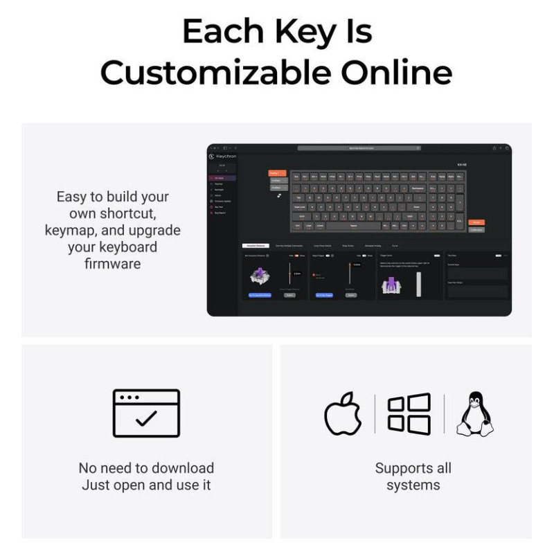 Keychron KEYBOARD WRL K4 HE STANDARD ED/BLACK K4H-J1 KEYCHRON