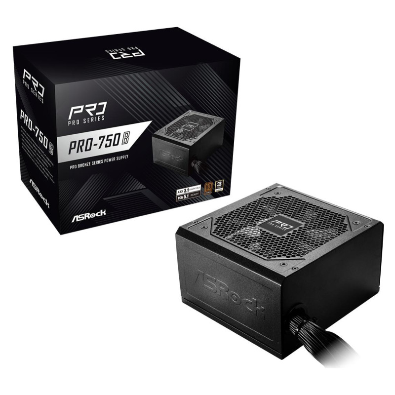Asrock Power Supply|ASROCK|ATX|PC|100 - 240 V|750 W|PRO-750B