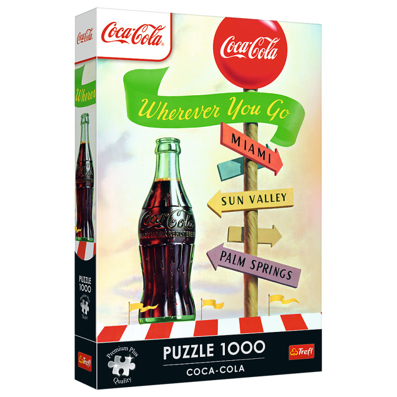 Trefl Premium Plus Puzle Coca-Cola: lai kur tu dotos, 1000 gab.