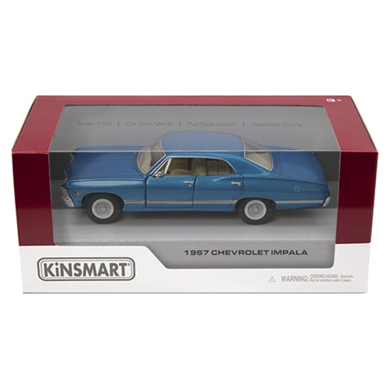 Kinsmart Miniatūrais modelis - 1967 Chevrolet Impala, izmērs 1:43