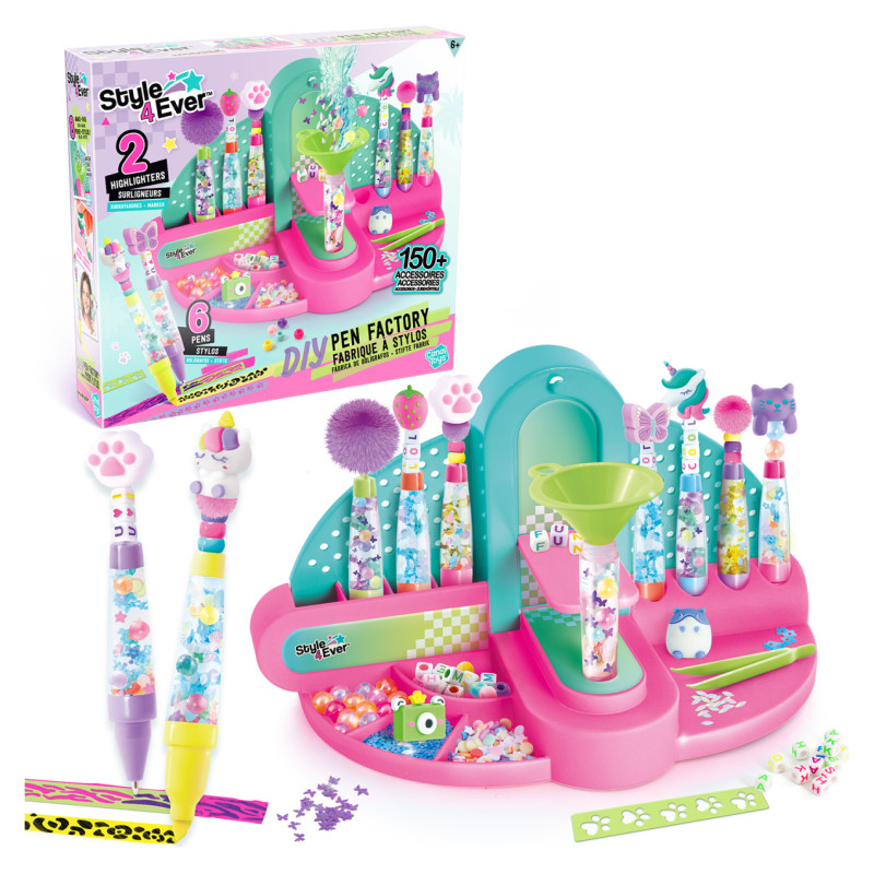 Style 4 Ever DIY Pildspalvu dekorē&scaron;anas komplekts &ldquo;Pen Factory&rdquo;