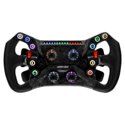 Simagic GT NEO 300 mm Steering Wheel, QR50, Shifters + Dual Clutch, S214