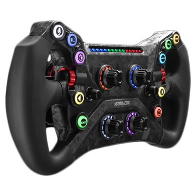 Simagic GT NEO 300 mm Steering Wheel, QR50, Shifters + Dual Clutch, S214