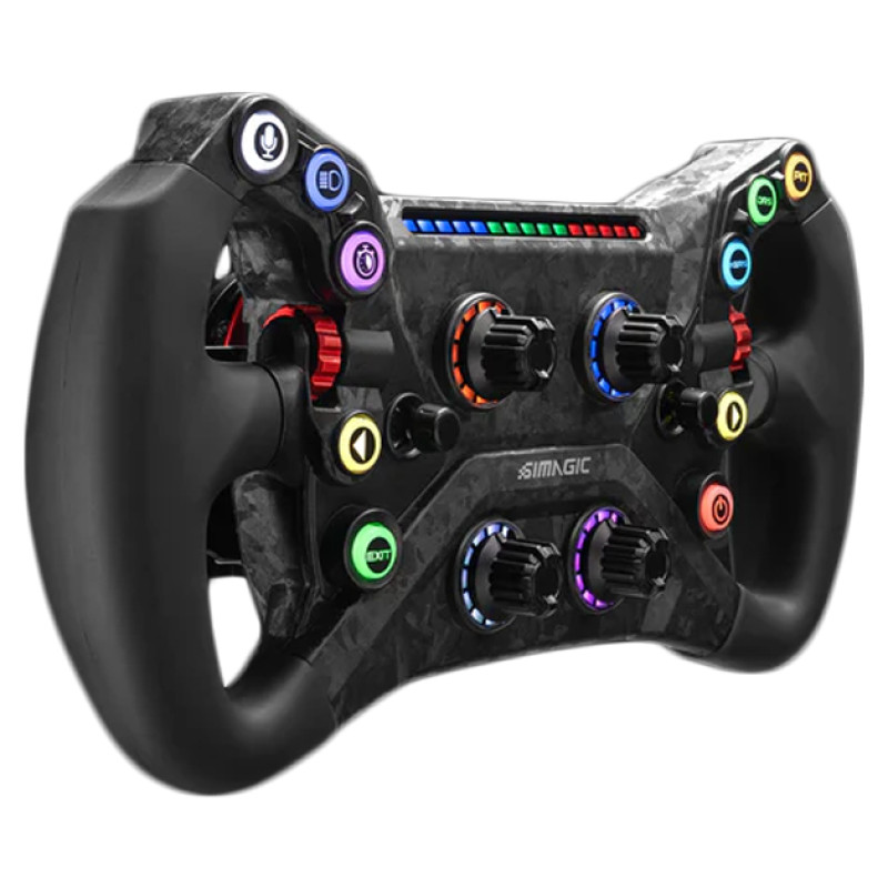 Simagic GT NEO 300 mm Steering Wheel, QR50, Shifters + Dual Clutch, S214
